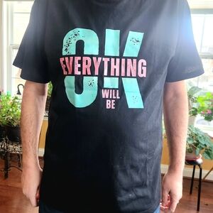 Black Graphic Mens T-Shirt Size Xl/Xxl